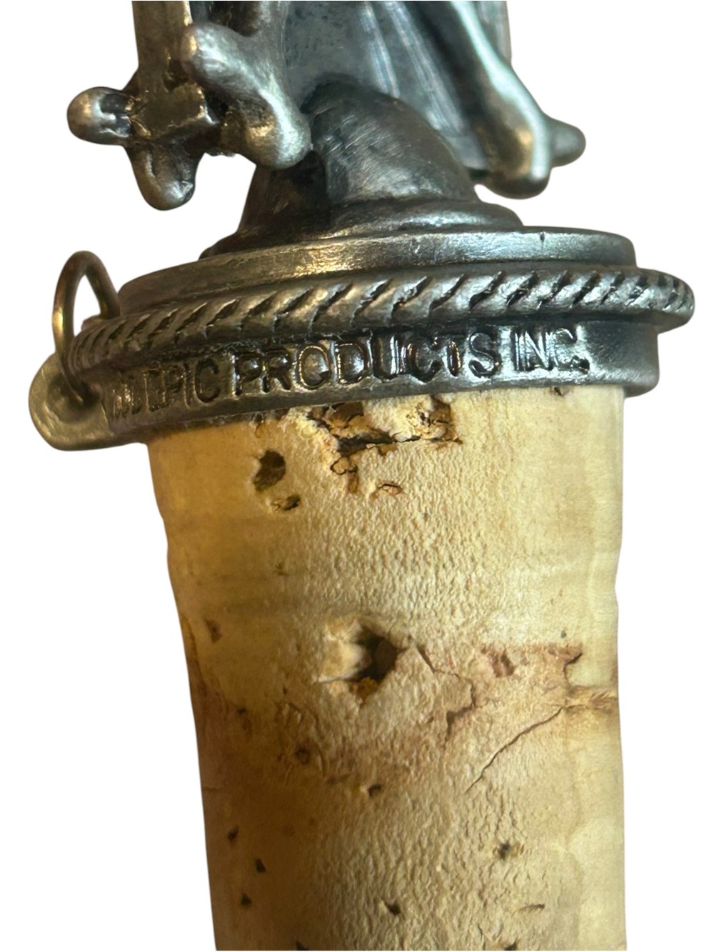 Vintage 2006 Pirate Skull Cork ☠️ Gothic Decor - Picture 4 of 9